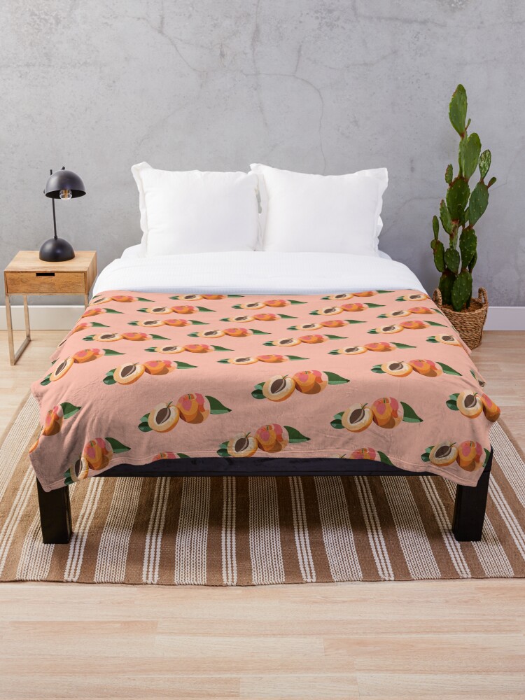 Peach print blanket new arrivals