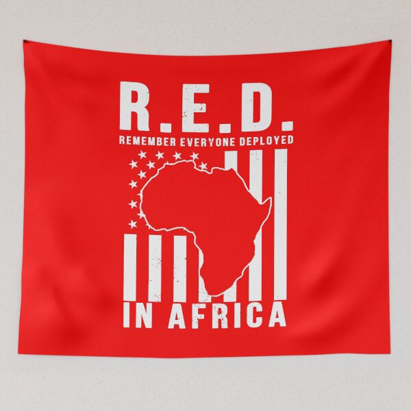 Item preview, RED Friday Remember Everyone Deployed in Africa designed and sold by Gold Wings Tees.