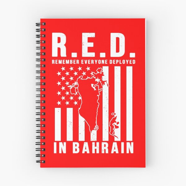 Item preview, RED Friday Remember Everyone Deployed in Bahrain designed and sold by Gold Wings Tees.