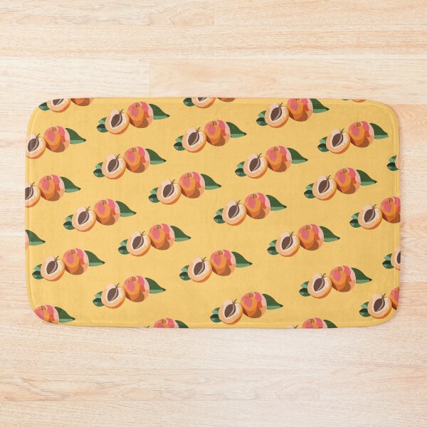 Item preview, peach print with yellow background  designed and sold by rebeccartt.