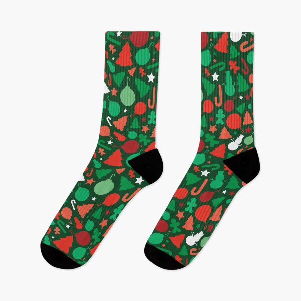 Item preview, Christmas Pattern - Red Green and White - Snowman Gingerbread Men designed and sold by toddsimpson.