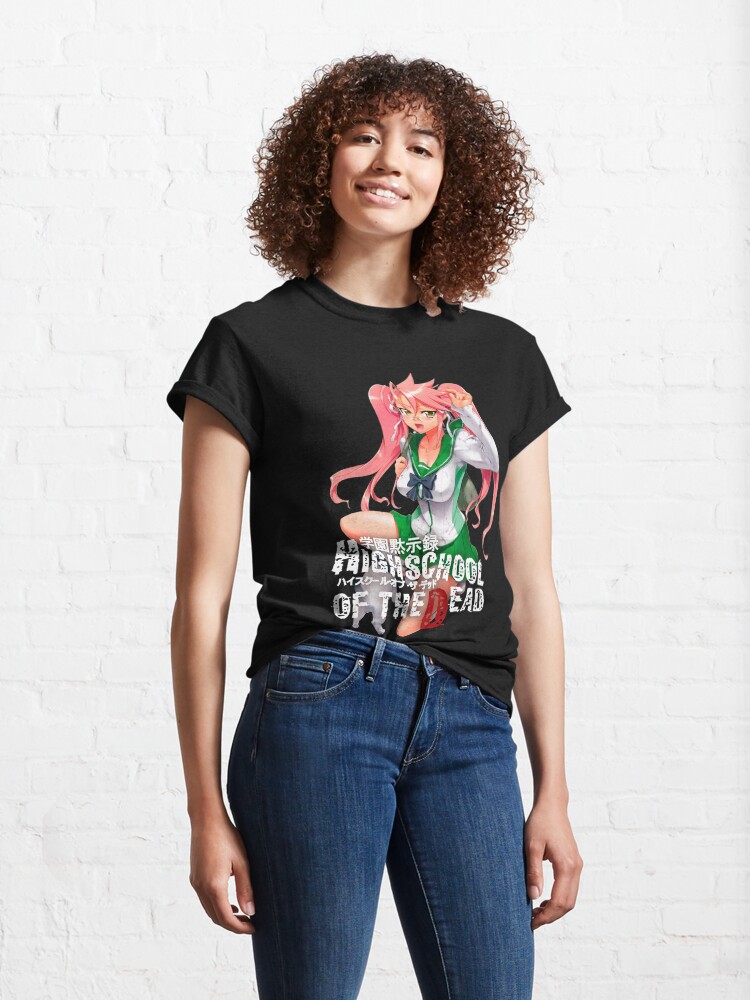 Alternate view of High School of the Dead (HOTD) - Saya Classic T-Shirt