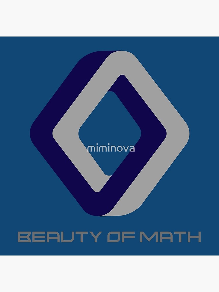 "Beauty of Math 3D Optical Illusion" Poster by miminova Redbubble