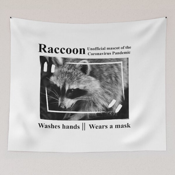 Item preview, the Corona mascot - the raccoon designed and sold by Glineur.