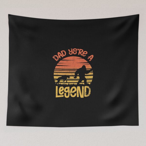 Item preview, Dad You're A Legend Funny Bigfoot Walking Forest Bigfoot Believer Vintage  designed and sold by BeYourOwnHero.