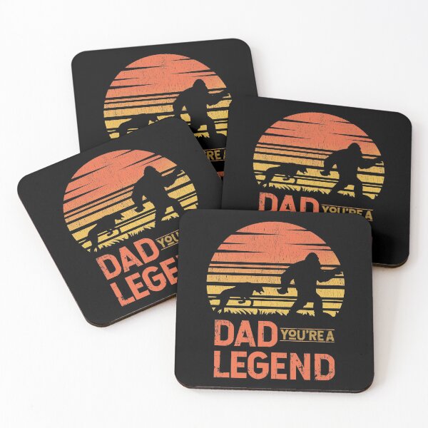 Item preview, Dad You're A Legend Funny Bigfoot Walking Forest Bigfoot Believer Vintage  designed and sold by BeYourOwnHero.