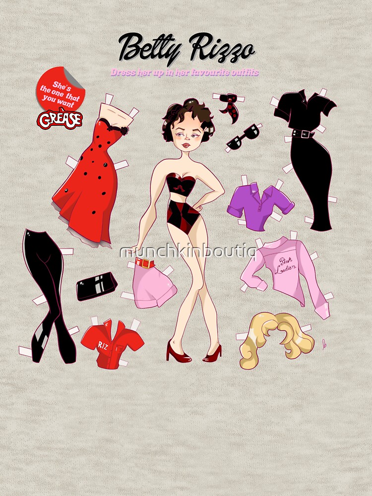Rizzo Paper Doll [GREASE]" Essential T-Shirt for Sale by munchkinboutiq |  Redbubble