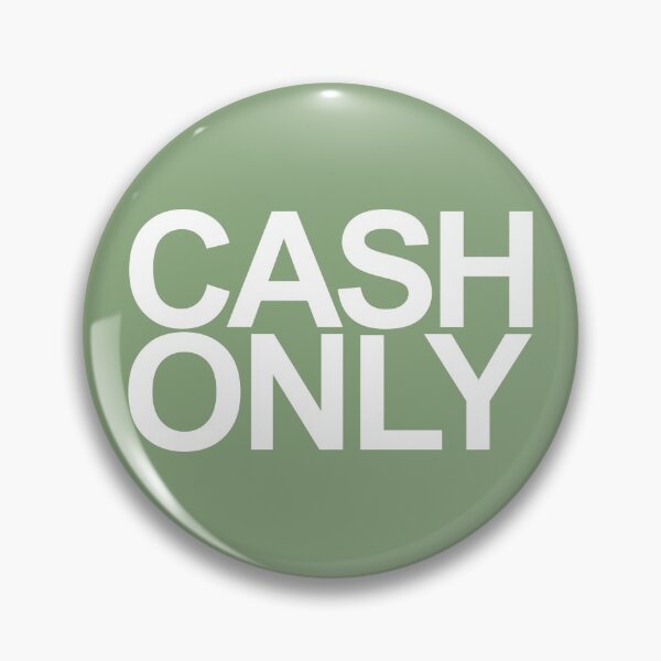 Item preview, Cash Only signage designed and sold by unsweetea.