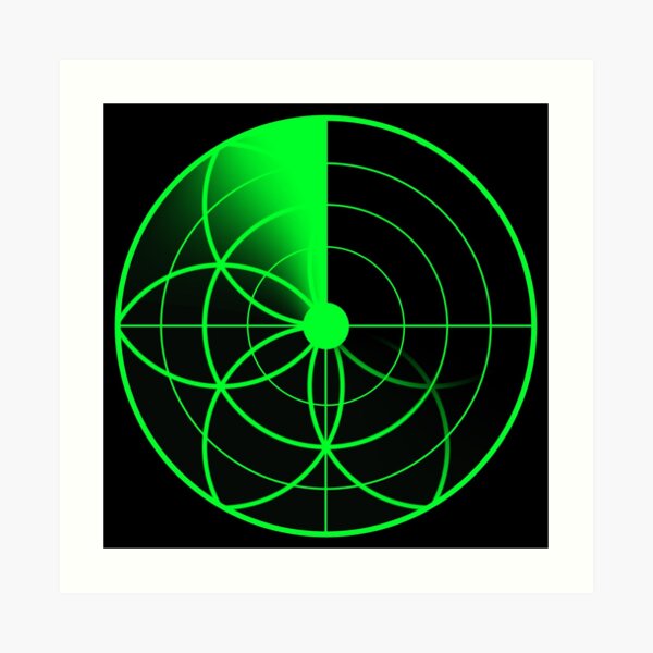Seed of Life Radar Art Print