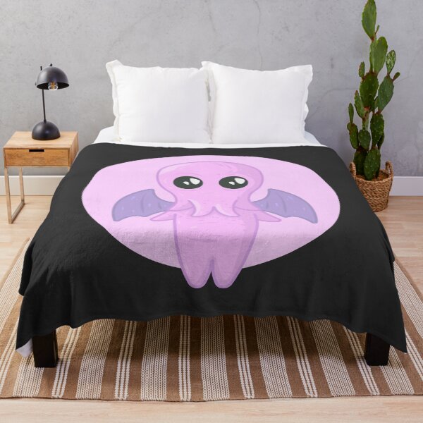 Item preview, Cute Colourful Pink Cthulhu (black) designed and sold by animinimal.