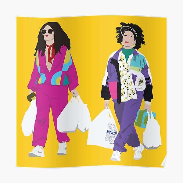Broad City Ilana y Abbi Retro Póster