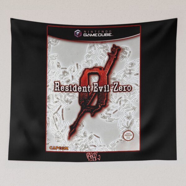 Aperçu de l'œuvre Resident Evil 0 GameCube EU Cover Art (Red Neon) créée et vendue par Brazz Official.