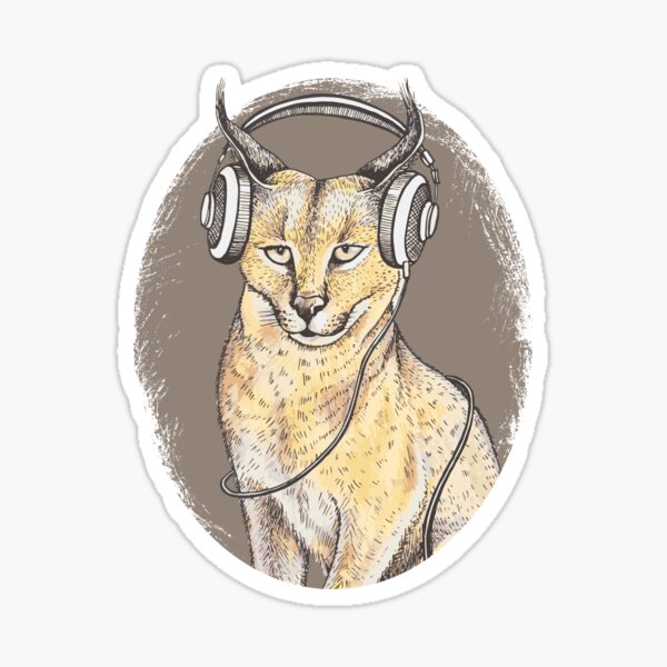 Сaracal relax Sticker