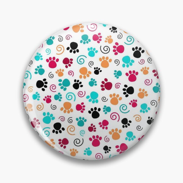 Item preview, Paw Prints, Cats & Dogs, Multicolor on White designed and sold by phyllisdobbs.