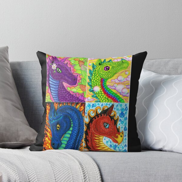 Item preview, 4 Elemental Dragons designed and sold by Melanie Jeyakkumar.