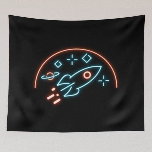 Item preview, Neon Rocket designed and sold by SoloDesignArt.