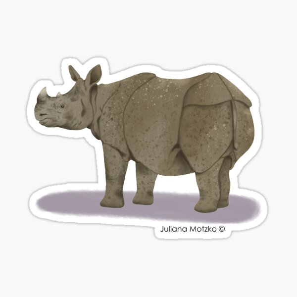 Sumatran Rhino Sticker