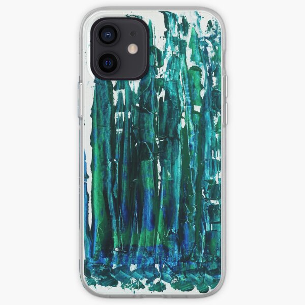 Tribal Reef - Abstract / Acrylic on Canvas by Kathrina Shine iPhone Soft Case
