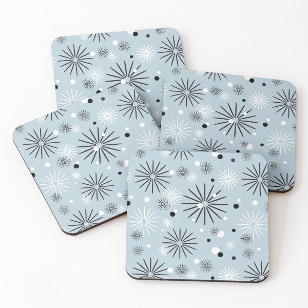 Item preview, Atomic Starburst Sparkles Powder Blue designed and sold by LoreliDesigns.