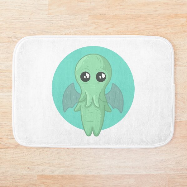 Item preview, Cute Colourful Green Cthulhu (white) designed and sold by animinimal.