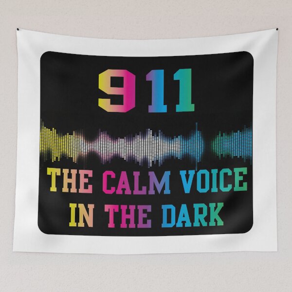 Item preview, Voice dispatcher - The calm voice in the dark - 911 - Rainbow designed and sold by xagta10.