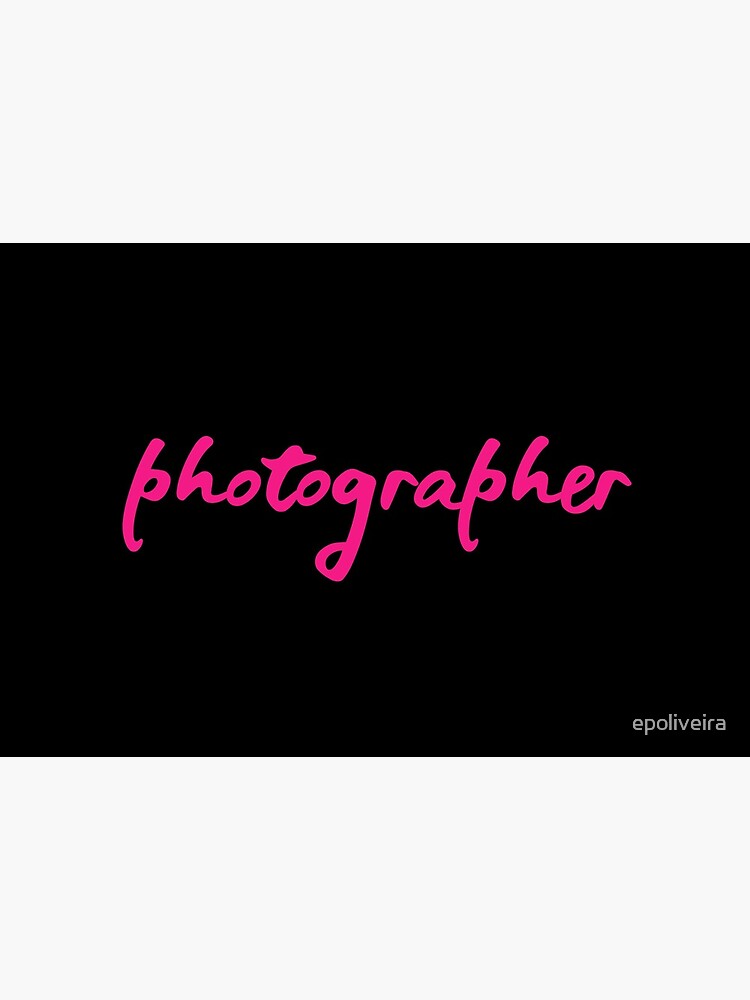 Photographer Pink Script by epoliveira