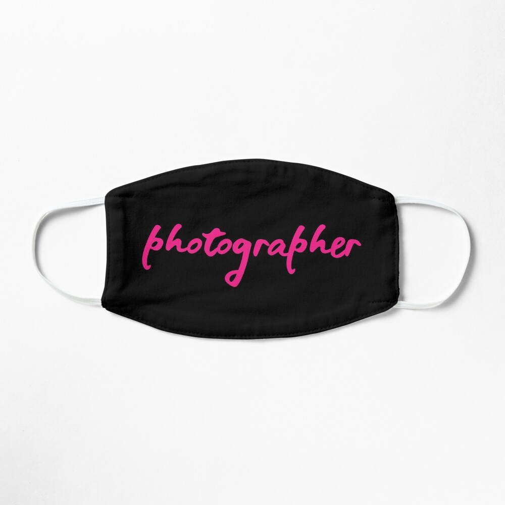 Photographer Pink Script Mask