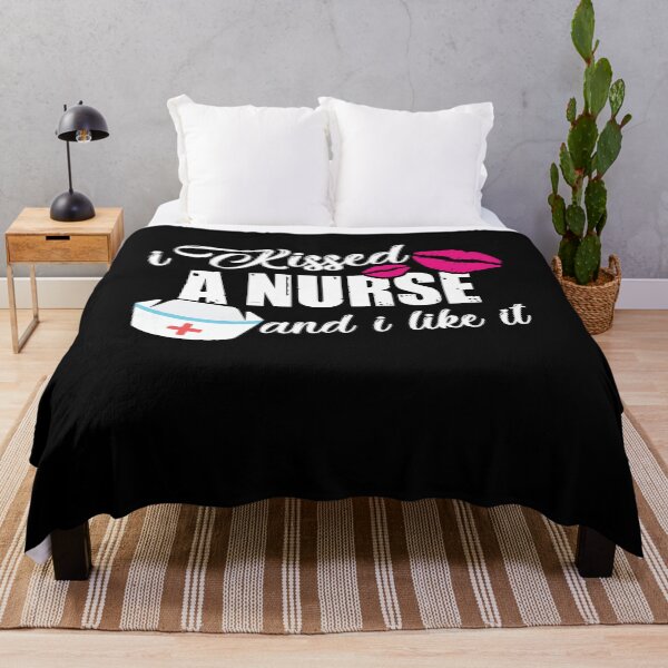Item preview, I Kissed A Nurse And I Like It - Husband Boyfriend Lips Fun designed and sold by Dressed For  Duty.