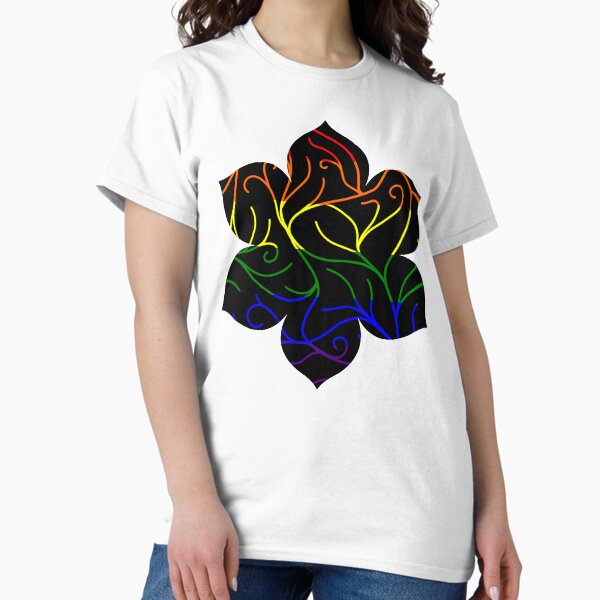 Item preview, Black Velvet, LGBTQ Flag Vines designed and sold by StephOBrien.