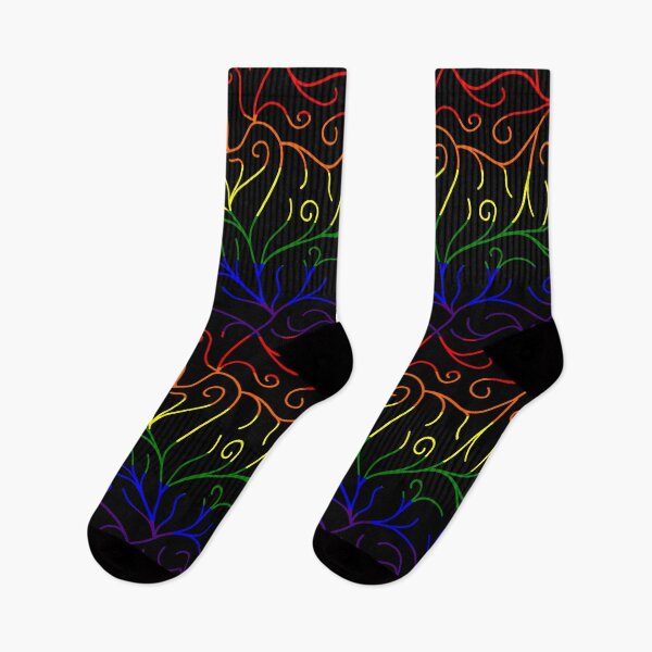Item preview, Black Velvet, LGBTQ Flag Vines designed and sold by StephOBrien.