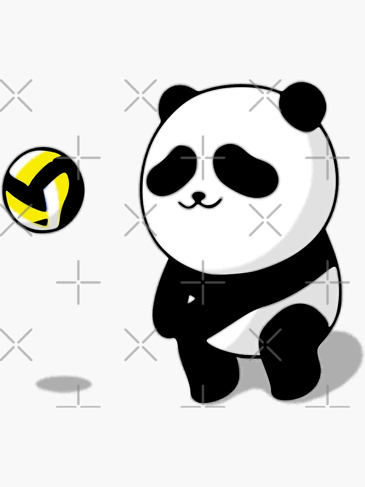 "Panda Volley," Sticker by Noemileo123 Redbubble
