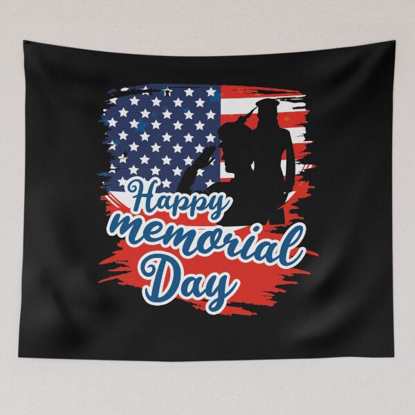 Item preview, Memorial Day  American flag . Happy Memorial Day designed and sold by YouHappyMyHappy.