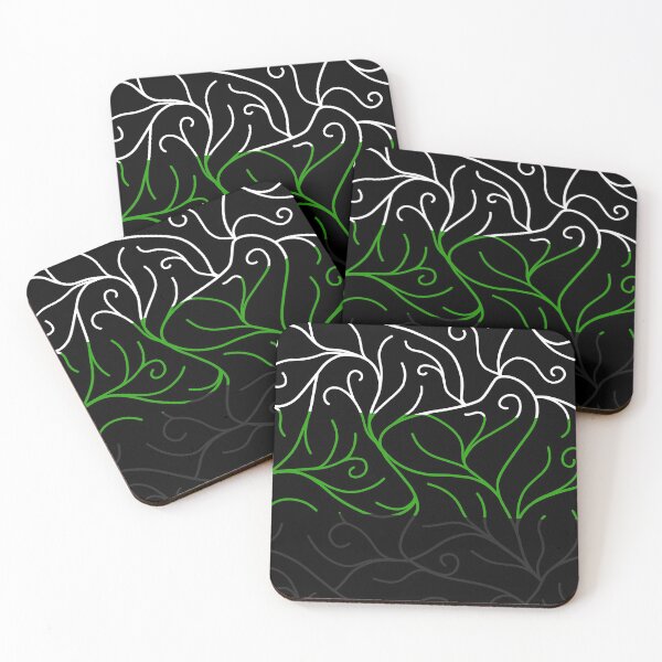 Item preview, Black Velvet, Neutrois Flag Vines designed and sold by StephOBrien.