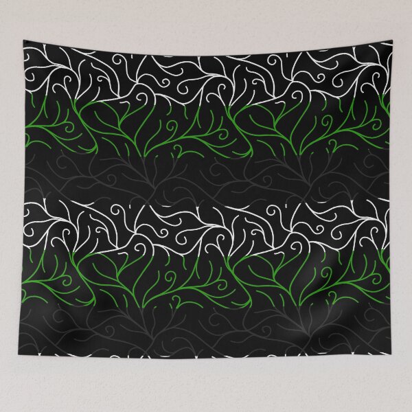 Item preview, Black Velvet, Neutrois Flag Vines designed and sold by StephOBrien.