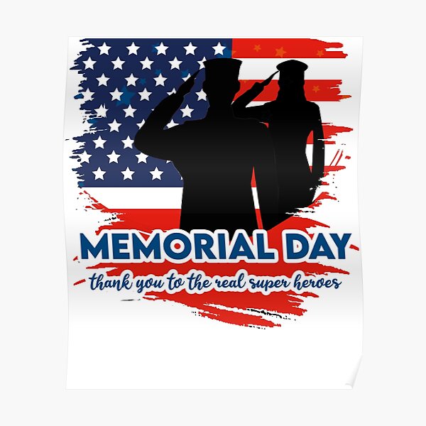 Happy Memorial Day Poster for Sale by MrTsTshirts