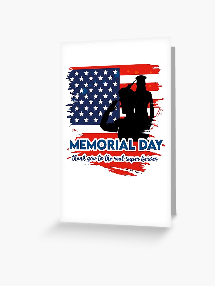 Memorial Day American flag . Happy Memorial Day | Baseball ¾ Sleeve T-Shirt