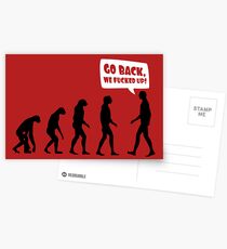 Go back we fucked up! Postcards