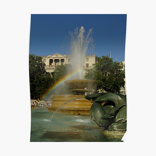Trafalgar Square Fountain Poster