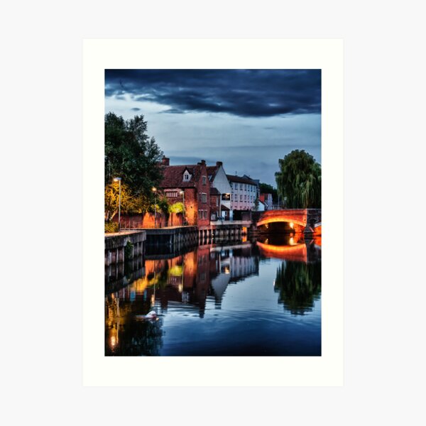 Fye Bridge, Norwich Art Print