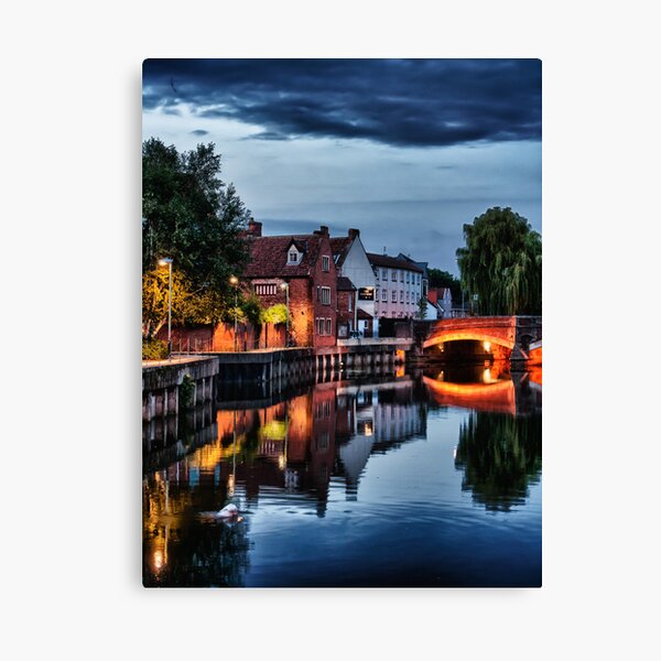Fye Bridge, Norwich Canvas Print