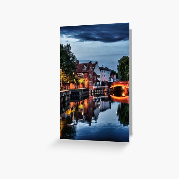 Fye Bridge, Norwich Greeting Card
