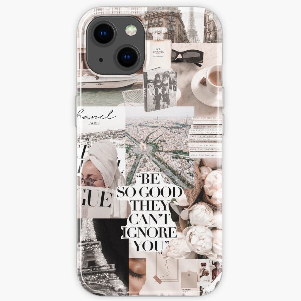 PARISIAN MORNINGS VOGUE COLLAGE iPhone Soft Case