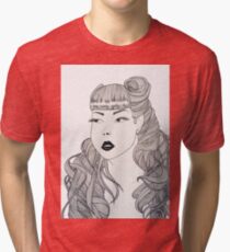 Retro girl Tri-blend T-Shirt