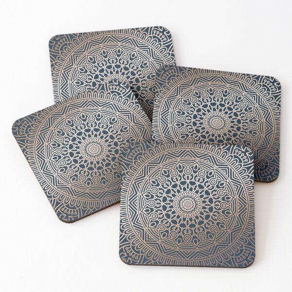 Item preview, Boho Navy and Rose Gold Mandala designed and sold by Raxstar.