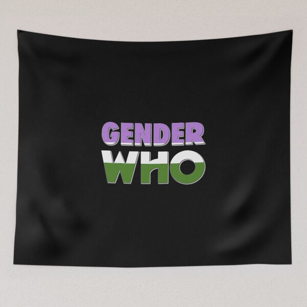 Item preview, Gender Who - Genderqueer designed and sold by gallifreystede.