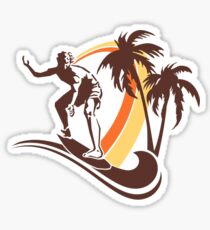 Surfing Sticker