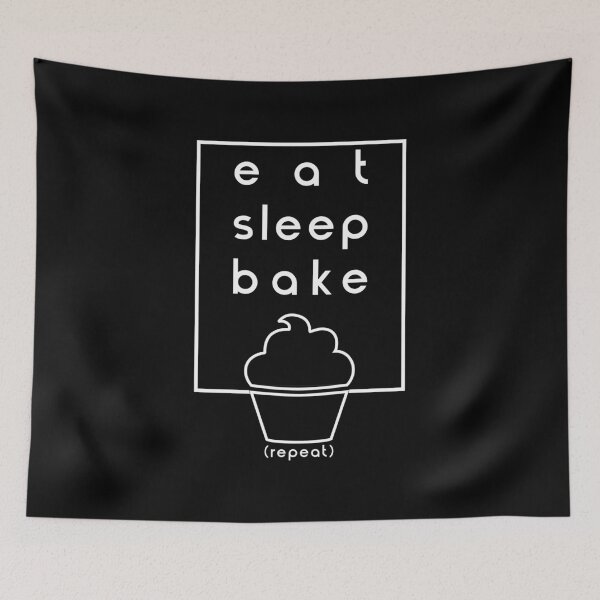 Item preview, Eat Sleep Bake Repeat Tasty Treats Baker Print designed and sold by PMDConcepts.