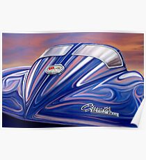 Split Window Corvette Sting Ray Poster