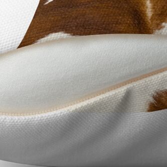 Alternate view of Brown Calf Cowhide Throw Pillow