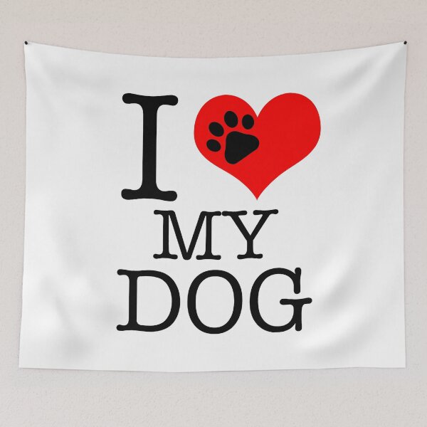 Item preview, I Love my Dog - designed and sold by DeesignR.